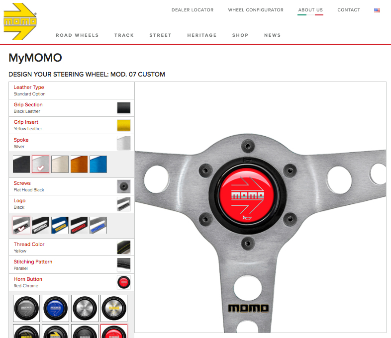 MOMO ADDS MyMOMO STEERING WHEEL CONFIGURATOR TO WEBSITE MWRacingNews