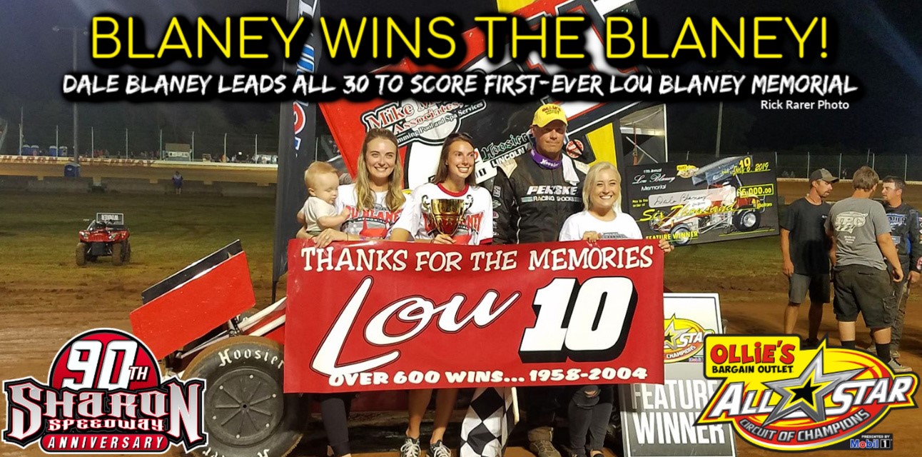 Dale Blaney scores emotional Lou Blaney Memorial victory at Sharon